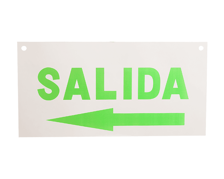 Izlazni znak akrilna ploča salida