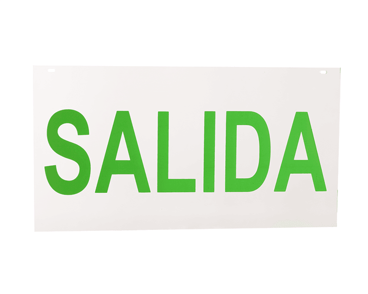 Izlazni znak akrilna ploča salida