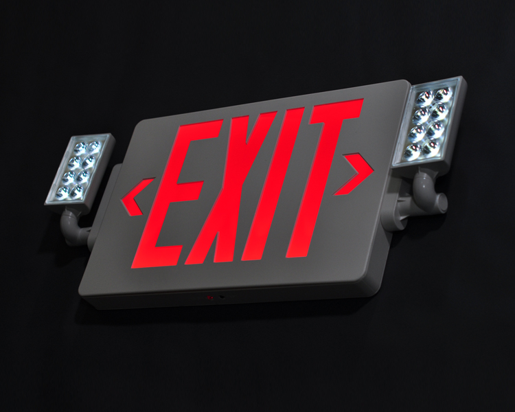 JLECD2RW-EMEMENCE EXIT SVIJELO SVJETLO s crvenim slovima