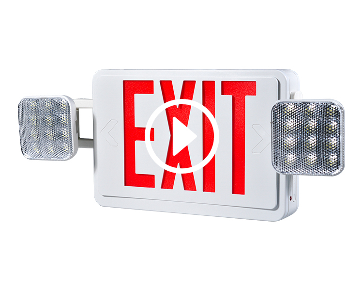 JLEC2BCW-BI-COLOR LED COMBO COMBO Znak izlaska u hitnu pomoć s LED glavama